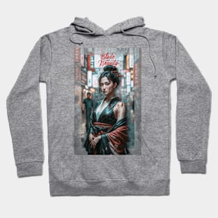 Proud Warrior: Resilient Japanese Woman Hoodie